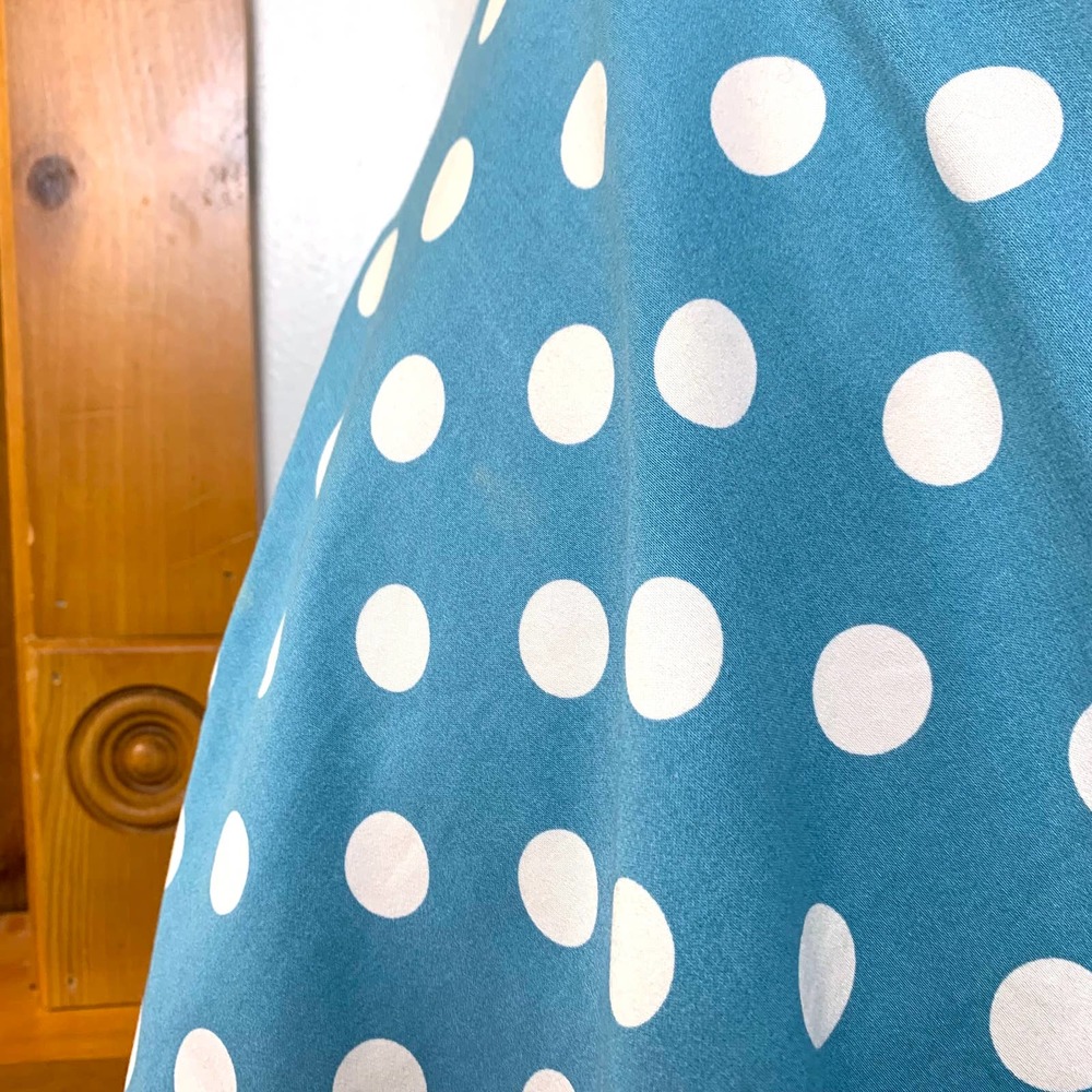 Vintage 90s Pinup Rockabilly Polka-dot Mini USA Made Dress - Picture 10 of 10